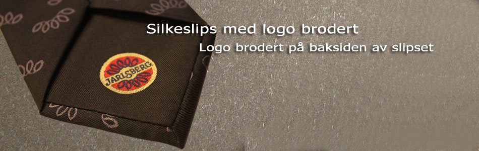 Eksempler på slips med eget design og logo